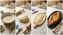 Πεϊνιρλί με τυριά: αφράτη «βαρκούλα» με τραγανό στεφάνι και λιωμένη γέμιση