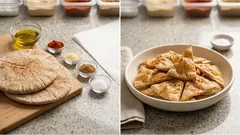 Τσιπς από αραβική πίτα στον φούρνο: τραγανά σε 15 λεπτά