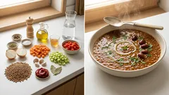 Φακές σούπα χυλωμένες με ντομάτα και μηλόξυδο – βγαίνουν βελούδινες κάθε φορά