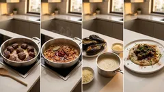 Χουνκιάρ μπεγιεντί: μοσχαράκι κοκκινιστό πάνω σε βελούδινο μπεγιεντί μελιτζάνας