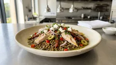 Σαλάτα με φακές και τόνο με λαδολέμονο – χορταστική, δροσερή και ιδανική για meal prep