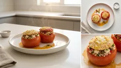 Ντομάτες γεμιστές με τόνο και φέτα: ελαφριές, ζουμερές και ιδανικές για καλοκαίρι