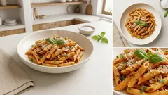 Πέννες all’arrabbiata στο σπίτι: πικάντικη σάλτσα ντομάτας που δένει σε 10 λεπτά