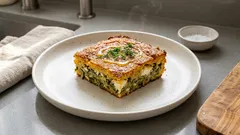 Καλαμποκόπιτα με χόρτα και φέτα (μπατζίνα) χωρίς φύλλο – τραγανή και εύκολη στον φούρνο