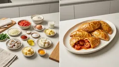 Τραγανά γαριδοπιτάκια φούρνου με ντομάτα και φέτα – σαν σαγανάκι σε μπουκιά