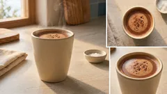 Ζεστό κακάο με ταχίνι και κάρδαμο – κρεμώδες, χωρίς πρόσθετη ζάχαρη