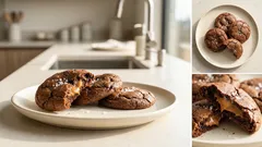 Σοκολατένια μπισκότα με καφέ και dulce de leche: μαλακά, γεμιστά και εύκολα