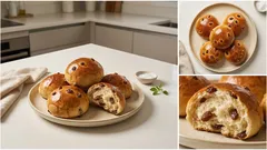 Νηστίσιμα σταφιδόψωμα χωρίς ζάχαρη – αφράτα, με μέλι και κανέλα