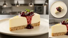 No bake cheesecake ψυγείου με βάση αμυγδάλου & βρώμης – δένει τέλεια