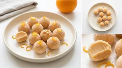 Σοκολατάκια πορτοκάλι με λευκή σοκολάτα: κρεμώδη τρουφάκια που σφίγγουν τέλεια στο ψυγείο