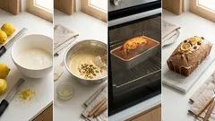 Κέικ λεμονιού με φιστίκια Αιγίνης: αφράτο, αρωματικό και με εύκολο γλάσο