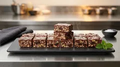 Ενεργειακές μπάρες κακάο χωρίς φούρνο: με βρώμη και ξηρούς καρπούς