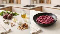 Γιορτινή παντζαροσαλάτα με καρύδια: κρεμώδης, δροσερή και πανεύκολη