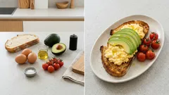 Αβοκάντο τοστ με κρεμώδη scrambled eggs: έτοιμο σε λίγα λεπτά για πρωινό ή brunch