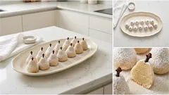 Κρητικά αμυγδαλωτά αχλαδάκια με ανθόνερο – μαλακά και φίνα, όπως στα κεράσματα