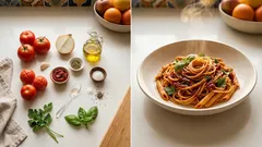 Κλασική σάλτσα για μακαρόνια με φρέσκες ντομάτες, έτοιμη σε 20 λεπτά