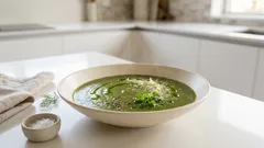 Κρεμώδης σούπα μπρόκολου σε μία κατσαρόλα: βελούδινη και πάντα πετυχημένη