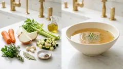 Σπιτικός ζωμός λαχανικών στην κατσαρόλα – καθαρός, αρωματικός και εύκολος