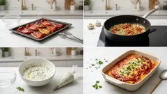 Κανελόνια με ξινομυζήθρα και σάλτσα πιπεριάς Φλωρίνης – κρεμώδη και ζουμερά