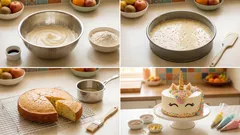 Τούρτα Unicorn βήμα-βήμα: αφράτο παντεσπάνι, σιρόπι και λεία βουτυρόκρεμα για τέλειες φέτες