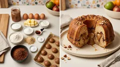 Κέικ φόρμας με πραλίνα φουντουκιού: το κόλπο με την παγωμένη γέμιση για ρευστή καρδιά