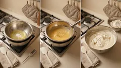 Παγωτό παρφέ βανίλια χωρίς παγωτομηχανή: βελούδινο και αφράτο αποτέλεσμα