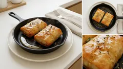 Σαγανάκι φέτα σε φύλλο με μέλι & σουσάμι – τραγανό ορεκτικό σε λίγα βήματα