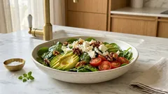 Σαλάτα με baby σπανάκι, αβοκάντο και φέτα – χορταστική σε 10 λεπτά