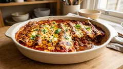 Κανελόνια με κιμά, φέτα και σάλτσα ντομάτας — χορταστικά και πάντα ζουμερά