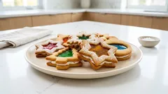 Γιορτινά μπισκότα βουτύρου με «παράθυρο» καραμέλας — εντυπωσιακά και εύκολα