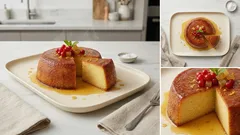 Χριστουγεννιάτικη πορτογαλική πουτίγκα με μέλι: 10’ προετοιμασία και άρωμα πορτοκαλιού