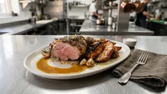 Αρνί μπούτι στο φούρνο με λεμονάτες γλυκοπατάτες – ζουμερό, χωρίς κόπο